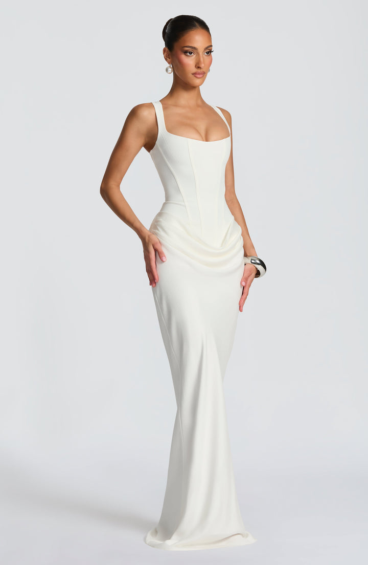 Elara | Maxi Abito con Scollo Quadrato